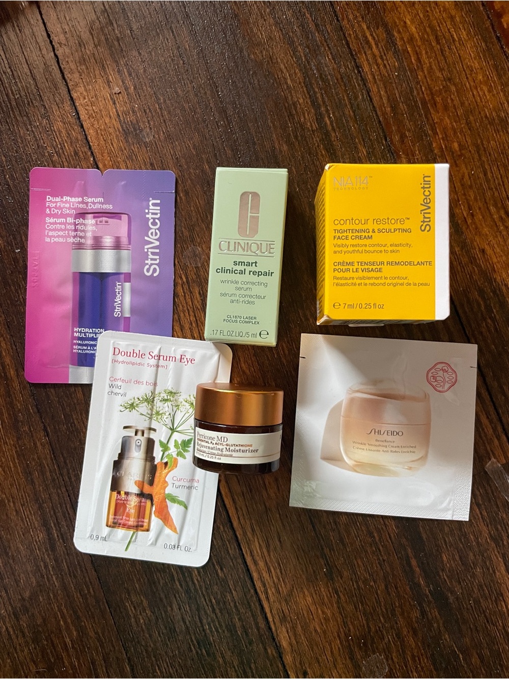 Skincare bundle strivectin clinique shiseido